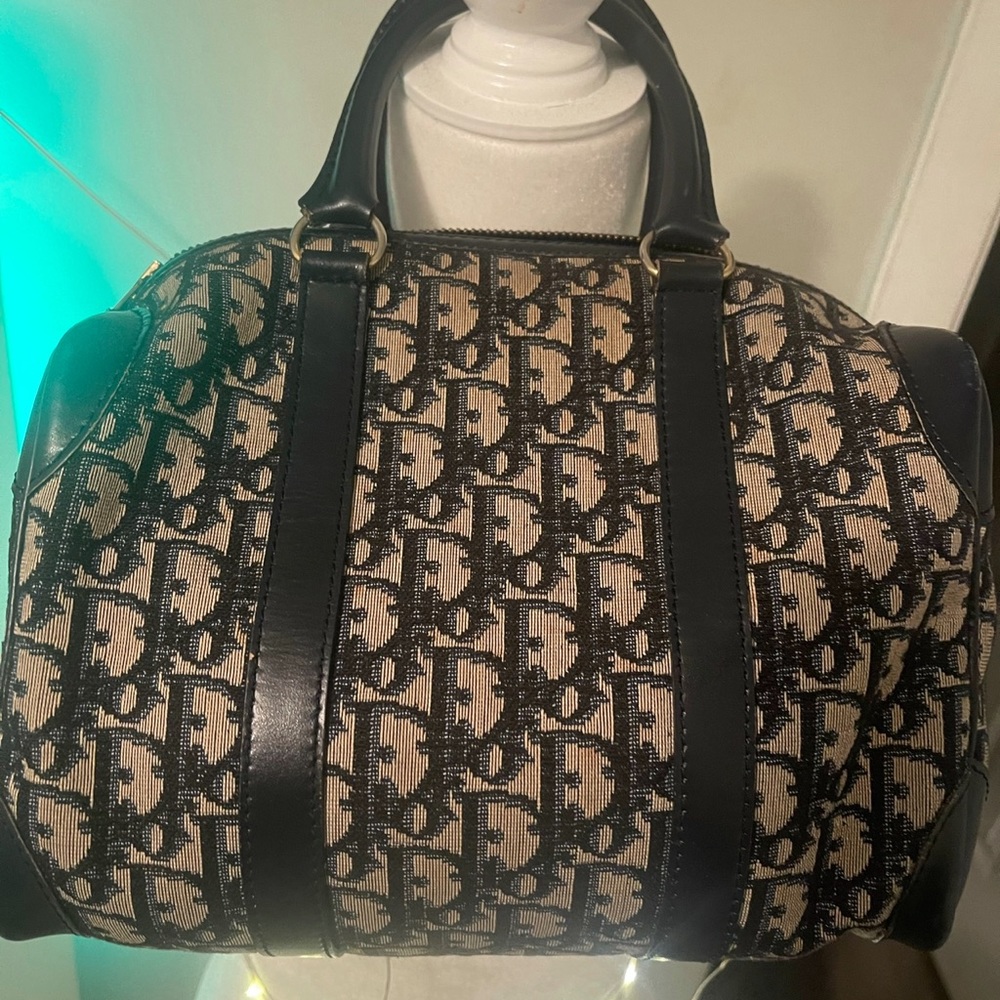 Vintage Dior Trotter bag in Navy Blue